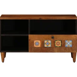 vidaXL TV-kast Walnotenhout 80 x 33 x 46 cm Massief Mango Hout