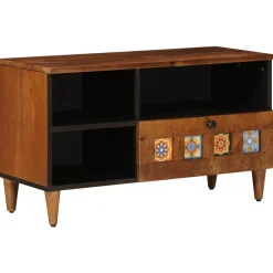 vidaXL TV-kast Walnotenhout 80 x 33 x 46 cm Massief Mango Hout