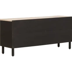 vidaXL TV-kast Witte Was Afwerking 100 x 33 x 46 cm Massief Mango Hout