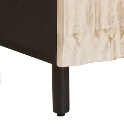 vidaXL TV-kast Witte Was Afwerking 70 x 33 x 46 cm Massief Mango Hout