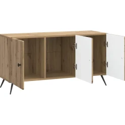 vidaXL TV-kast 99 x 34,5 x 50 cm Artisanaal eiken Bewerkt hout