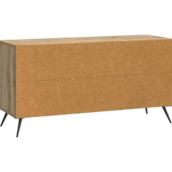 vidaXL TV-kast 99 x 34,5 x 50 cm Artisanaal eiken Bewerkt hout