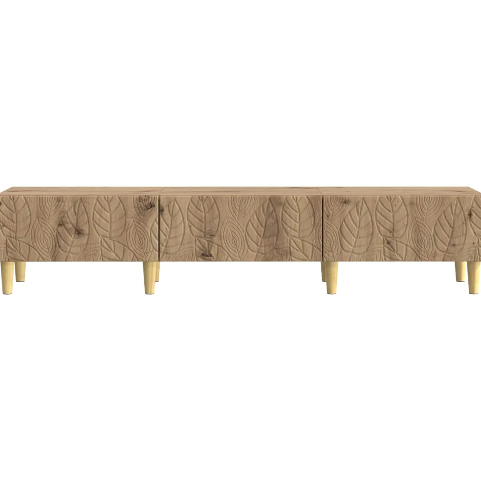 vidaXL TV-kast 147 x 34,5 x 30 cm Artisanaal eiken Bewerkt hout