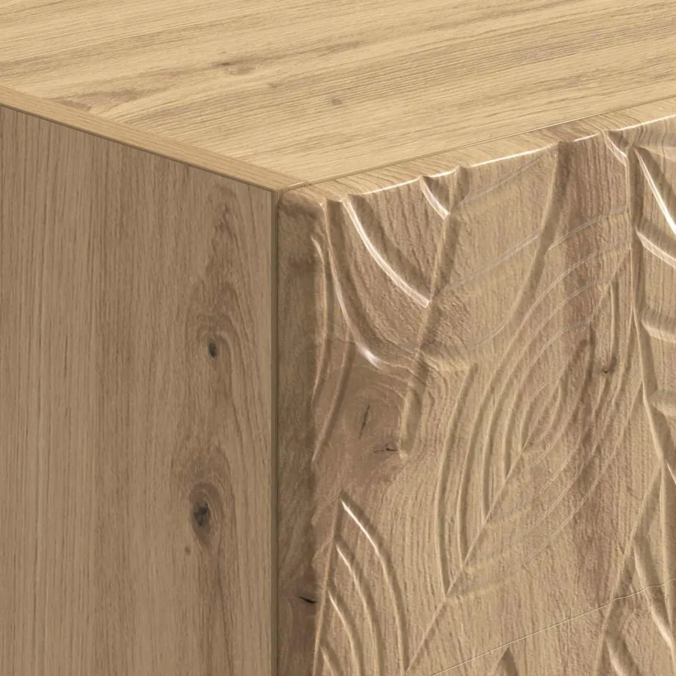 vidaXL TV-kast 147 x 34,5 x 30 cm Artisanaal eiken Bewerkt hout