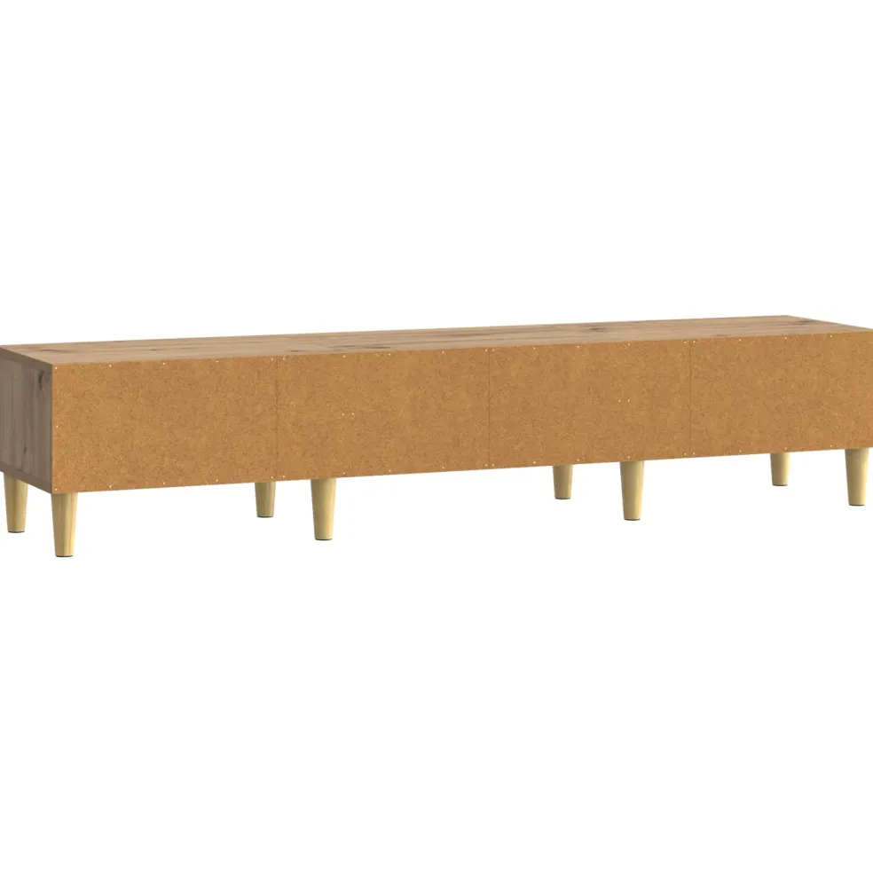 vidaXL TV-kast 147 x 34,5 x 30 cm Artisanaal eiken Bewerkt hout