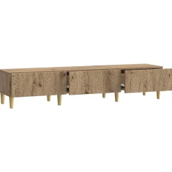 vidaXL TV-kast 147 x 34,5 x 30 cm Artisanaal eiken Bewerkt hout