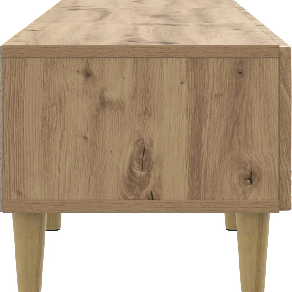vidaXL TV-kast 147 x 34,5 x 30 cm Artisanaal eiken Bewerkt hout