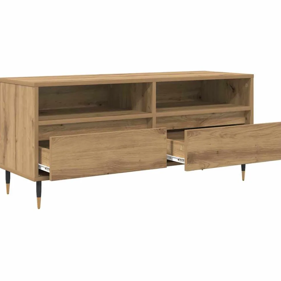 vidaXL TV-kast 100 x 34,5 x 44,5 cm Artisan Eiken
