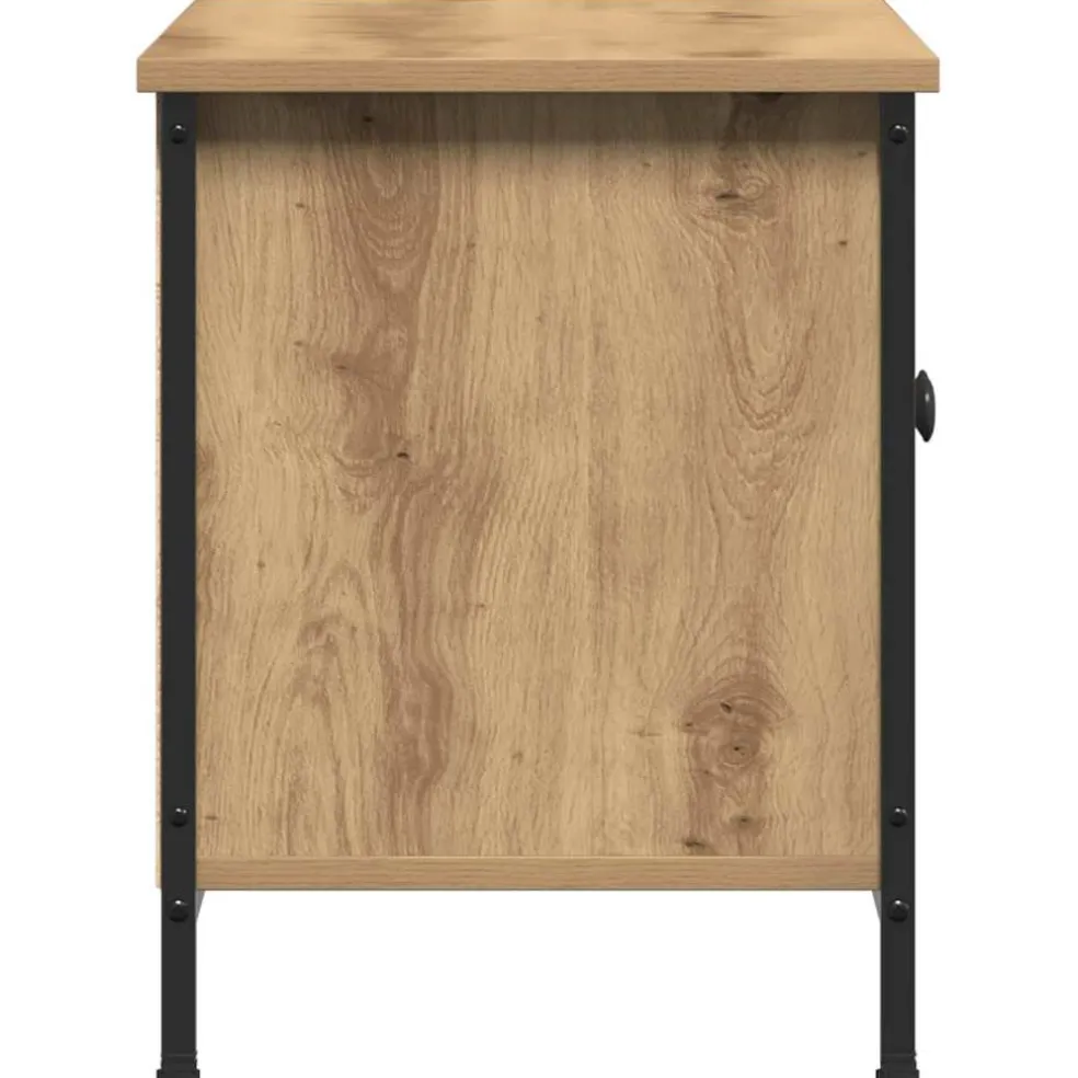 vidaXL TV-kast 100 x 35 x 45 cm Artisan Eiken Bewerkt hout