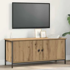 vidaXL TV-kast 100 x 35 x 45 cm Artisan Eiken Bewerkt hout