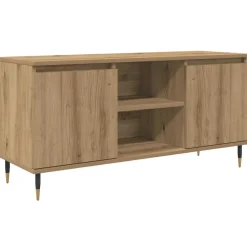 vidaXL TV-kast 104 x 35 x 50 cm Artisan Eiken Bewerkt hout