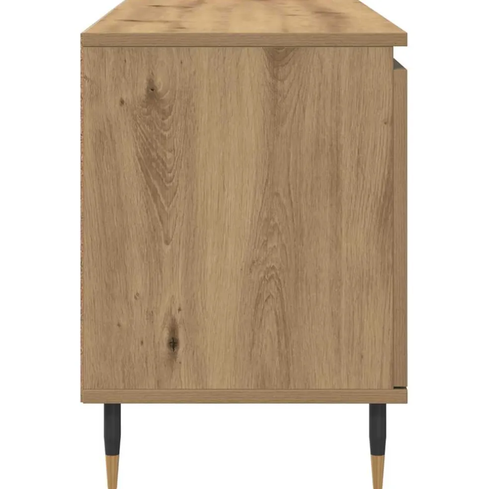 vidaXL TV-kast 104 x 35 x 50 cm Artisan Eiken Bewerkt hout