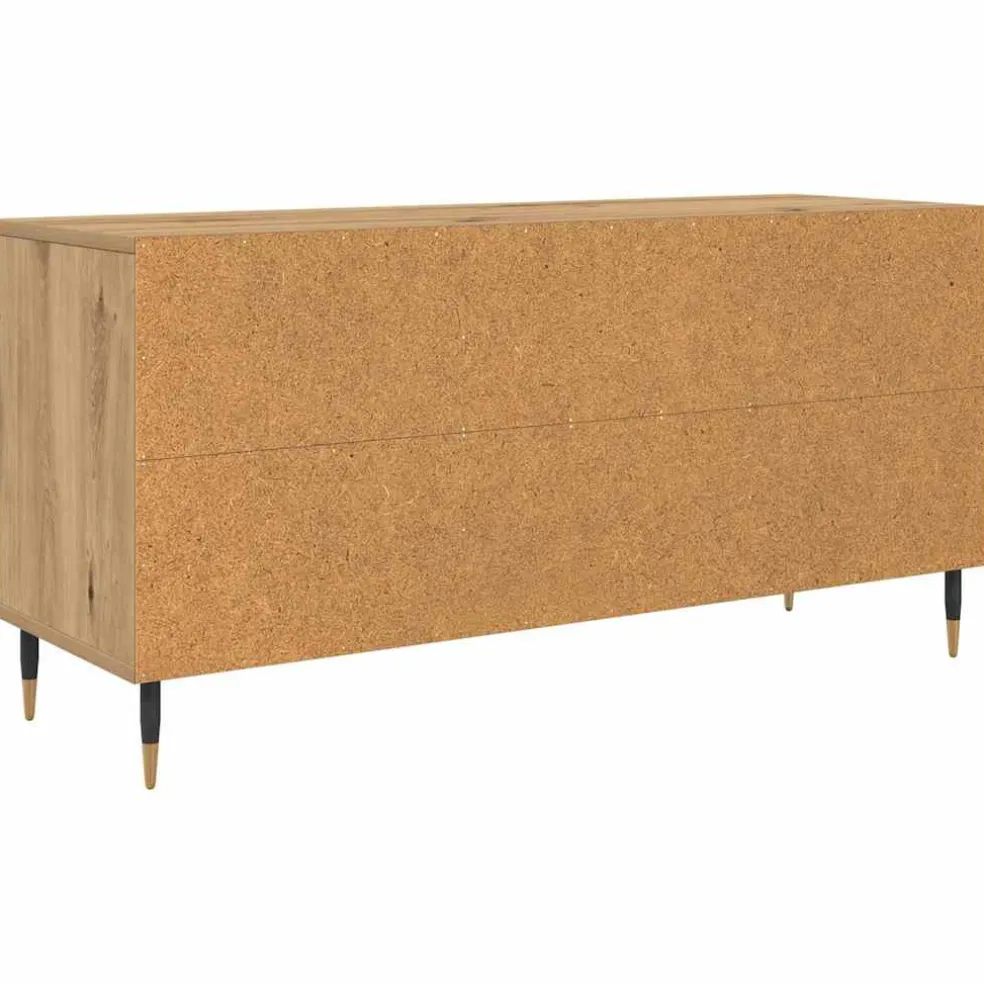 vidaXL TV-kast 104 x 35 x 50 cm Artisan Eiken Bewerkt hout