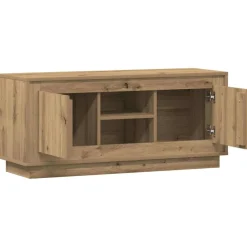 vidaXL TV-kast 102 x 35 x 45 cm Artisan Eiken Bewerkt hout