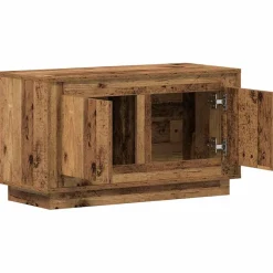 vidaXL TV-kast 80 x 35 x 45 cm Oud hout Bewerkt hout