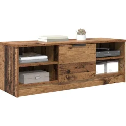 vidaXL TV-kast 102 x 35 x 36,5 cm Oud Hout Bewerkt hout