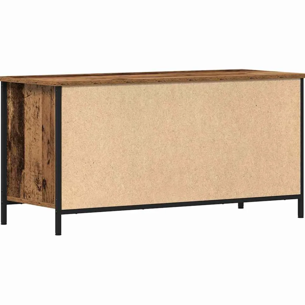 vidaXL TV-kast 100 x 40 x 50 cm Oud hout Bewerkt hout