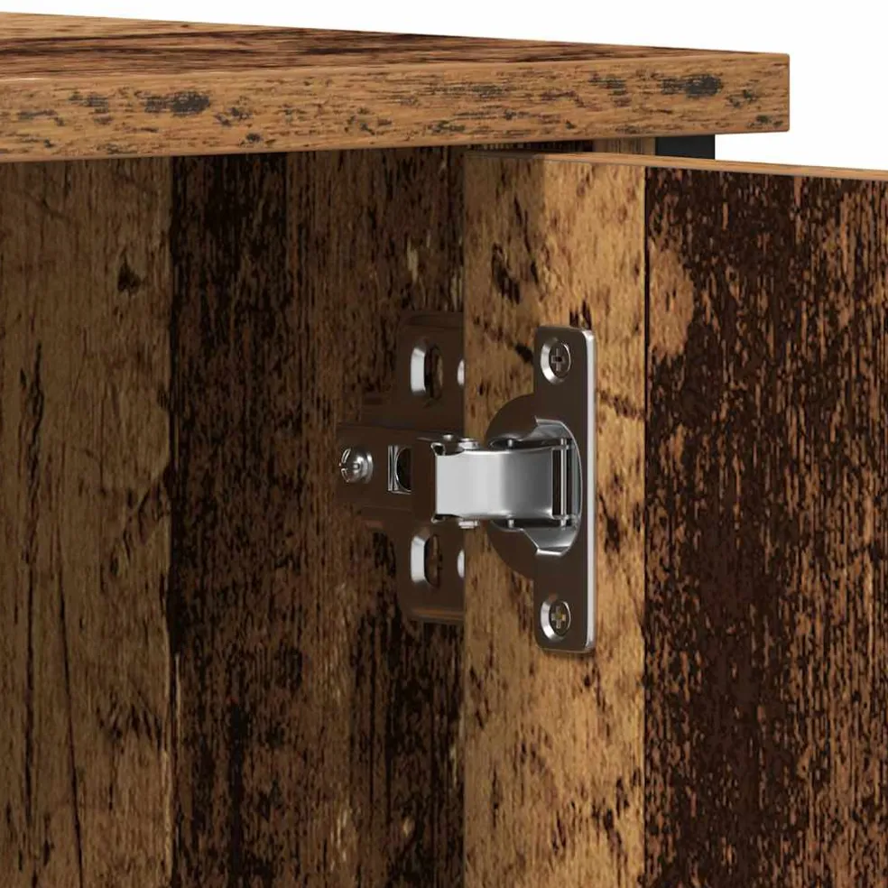 vidaXL TV-kast 100 x 40 x 50 cm Oud hout Bewerkt hout