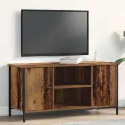 vidaXL TV-kast 100 x 40 x 50 cm Oud hout Bewerkt hout