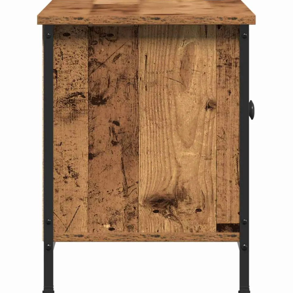 vidaXL TV-kast 100 x 35 x 45 cm Oud Hout Bewerkt hout
