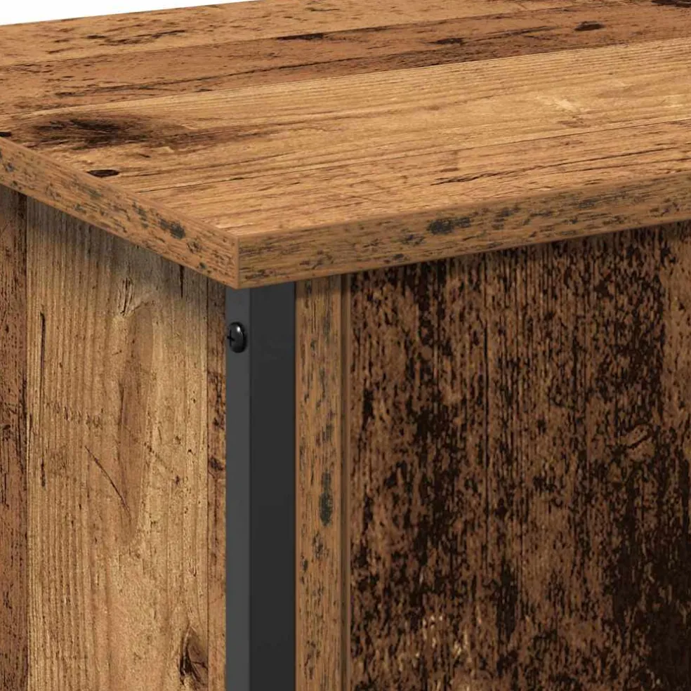 vidaXL TV-kast 100 x 35 x 45 cm Oud Hout Bewerkt hout