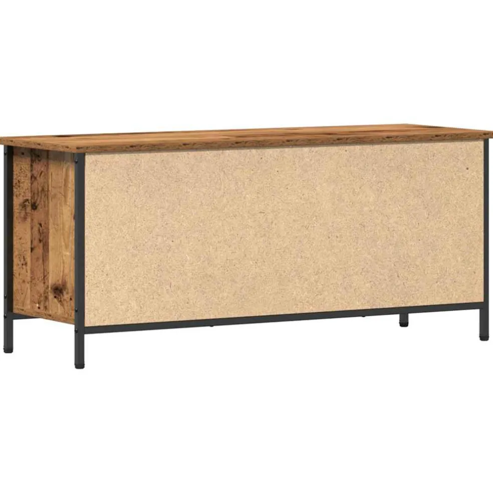 vidaXL TV-kast 100 x 35 x 45 cm Oud Hout Bewerkt hout