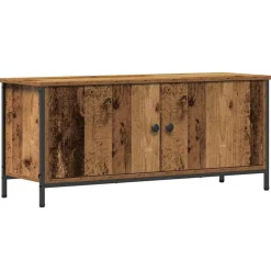 vidaXL TV-kast 100 x 35 x 45 cm Oud Hout Bewerkt hout