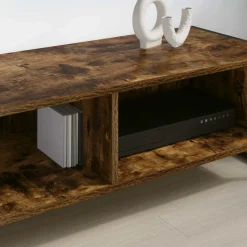 vidaXL TV-kast 100 x 36.5 x 30.5 cm Rook Eik Bewerkt hout
