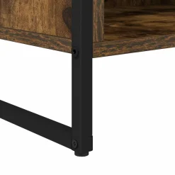 vidaXL TV-kast 100 x 36.5 x 30.5 cm Rook Eik Bewerkt hout