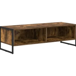 vidaXL TV-kast 100 x 36.5 x 30.5 cm Rook Eik Bewerkt hout