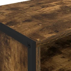 vidaXL TV-kast 100 x 36.5 x 30.5 cm Rook Eik Bewerkt hout