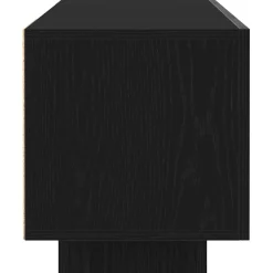 vidaXL TV-kast 160 x 35 x 40 cm Zwart Bewerkt hout