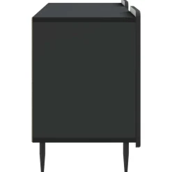vidaXL TV-kast 102 x 34,5 x 52 cm Zwart Bewerkt hout