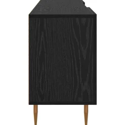 vidaXL TV-kast 150 x 30 x 50 cm Zwart eiken Bewerkt hout