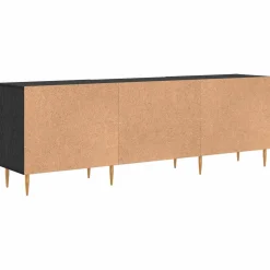 vidaXL TV-kast 150 x 30 x 50 cm Zwart eiken Bewerkt hout