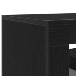 vidaXL TV-kast 120 x 35 x 40 cm Zwart Eiken Bewerkt hout