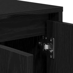 vidaXL TV-kast 120 x 30 x 40,5 cm Zwart Eiken Bewerkt hout