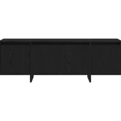 vidaXL TV-kast 120 x 30 x 40,5 cm Zwart Eiken Bewerkt hout