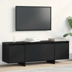 vidaXL TV-kast 120 x 30 x 40,5 cm Zwart Eiken Bewerkt hout