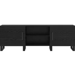 vidaXL TV-kast 150 x 30 x 50 cm Zwart Eiken Bewerkt hout