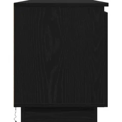 vidaXL TV-kast 180 x 38 x 49 cm Zwart Eiken Bewerkt hout