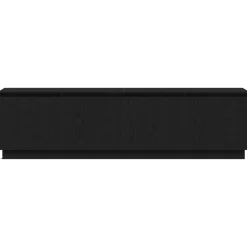 vidaXL TV-kast 180 x 38 x 49 cm Zwart Eiken Bewerkt hout
