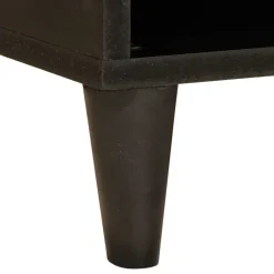 vidaXL TV-kast Zwart en Goud 80 x 33 x 46 cm Bewerkt hout