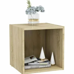 vidaXL Tv-meubelen 2 st 37x35x37 cm bewerkt hout sonoma eikenkleurig