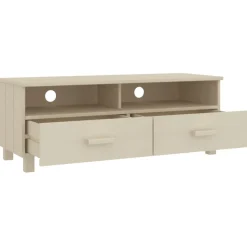 vidaXL Tv-meubel HAMAR 106x40x40 cm massief grenenhout honingbruin