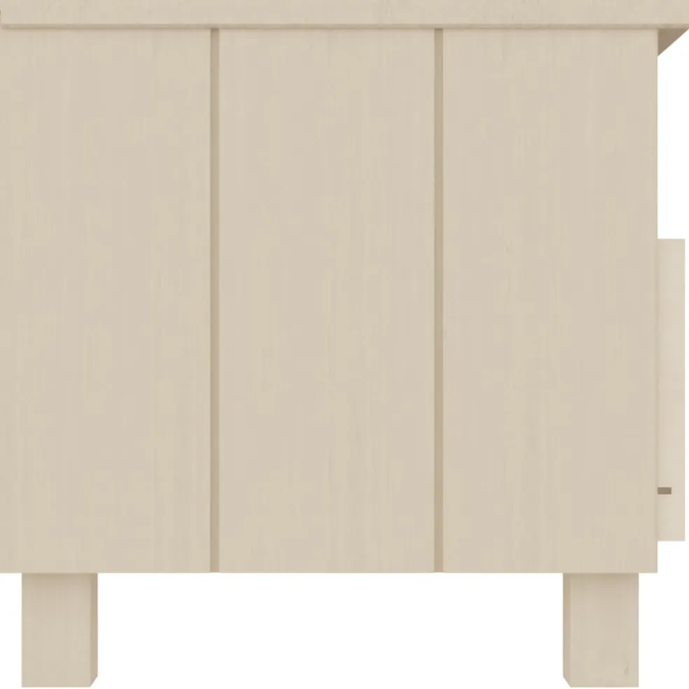 vidaXL Tv-meubel HAMAR 106x40x40 cm massief grenenhout honingbruin