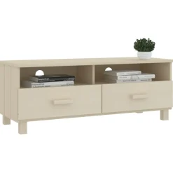 vidaXL Tv-meubel HAMAR 106x40x40 cm massief grenenhout honingbruin