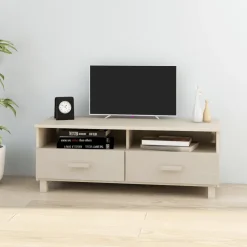 vidaXL Tv-meubel HAMAR 106x40x40 cm massief grenenhout honingbruin