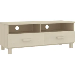 vidaXL Tv-meubel HAMAR 106x40x40 cm massief grenenhout honingbruin