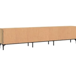 vidaXL Tv-meubel met lade 200x25x44 cm bewerkt hout artisanaal eiken